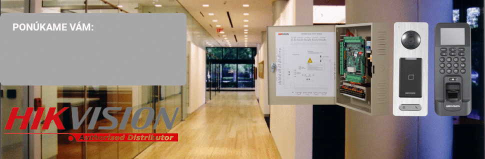 Prístupové systémy HikVision Prístupové systémy HikVision