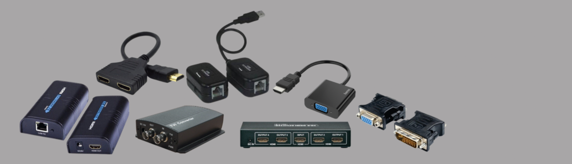VGA, HDMI a USB pre kamery a kamerové systémy