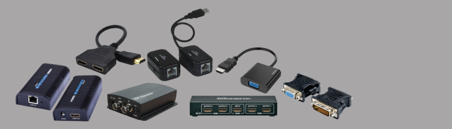 VGA, HDMI a USB pre kamery a kamerové systémy VGA, HDMI a USB pre kamery a kamerové systémy