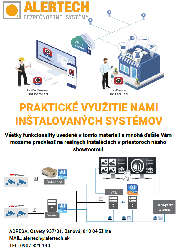 Praktické využitie kaamerových, prístupových a alarmových systémov a videovrátnikov