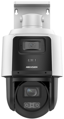 DZ2SE3C410MWG-E/14, PTZ otočná kamera, 10 x optický zoom, 2 kamery v 1 kryte, rozlíšenie statickej kamery 4MPx, rozlíšenie zoomovacej kamery 4MPx, detekcia osoby a vozidla, mikrofón + reproduktor, COLORVU - farebný obraz v noci, automatické sledovanie cie