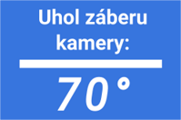 Uhol záberu kamery 70° | ALERTECH