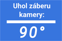 Uhol záberu kamery 90° | ALERTECH