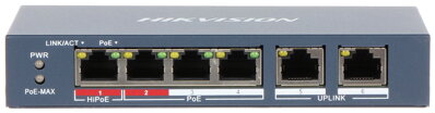 DZ3E0106HP-E PoE switch pre napájanie IP kamier a IP videovrátnika