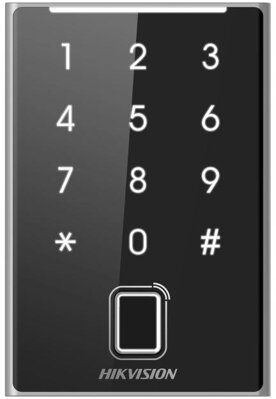 DZK1109KFB-QR, prístupová čítačka, prístupy: karta alebo čip, PIN kód, QR kód 
