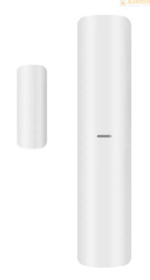 DS-PDMCK-EG2-WE, bezdrôtový magnetický kontakt + otrasový snímač, detekčná medzera 43mm, dosah prenosu 1.600m, farba biela, výdrž batérie cca 5 rokov