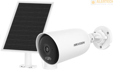 DZ2CFS04/4G, bullet statická kamera, nemá zoom, pripojenie do 4G siete, solárny panel, rozlíšenie 4MPx, detekcia osoby a vozidla, mikrofón + reproduktor, COLORVU - farebný obraz v noci, automatické sledovanie cieľa