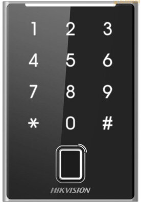 DZK1109KFB-QR, prístupová čítačka, prístupy: karta alebo čip, PIN kód, QR kód 