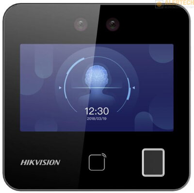 DZK1T343MFWX-E1,  4.3&quot; dotykový displej, prístupy: rozpoznanie tváre, čip alebo karta, PIN kód, odtlačok prsta, aplikácia v smartfóne, displejové tlačítko na zvonenie, otváranie 1 dverí, komunikácia cez internet