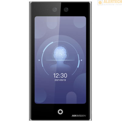 DZK1T673DWX, 7&quot; dotykový displej, prístupy: rozpoznanie tváre, čip alebo karta, PIN kód, aplikácia v smartfóne, po pridaní doplnkového modulu aj QR kód, odtlačok prsta a bluetooth, displejové tlačítko na zvonenie, otváranie 1 dverí, komunikácia cez in