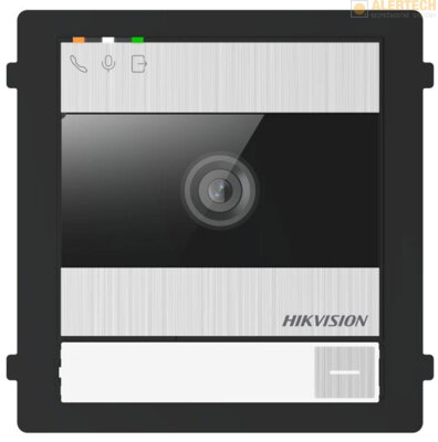 DS-KD8005-IME1, 5MPx kamera, fyzické zvončekové tlačítko pre 1 alebo 2 rezidentov (môže byť aj zaslepené), ovládanie 2 brán alebo dverí, nutná súčasť každej modulárnej dvernej jednotky