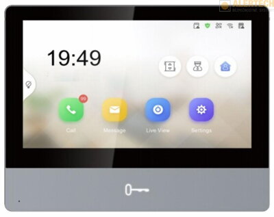 DZKH8350-WTE1, 7&quot; LCD dotykový monitor, možnosť WIFI pripojenia