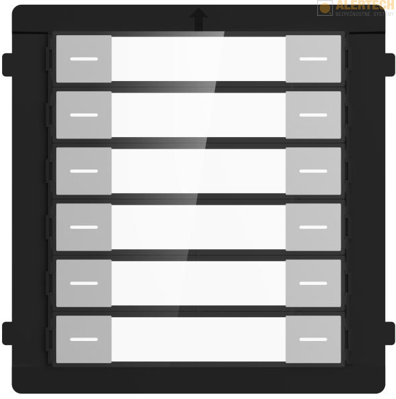 DZKD-KK (12),  12 - tlačítkový modul pre vyzvonenie rezidentov