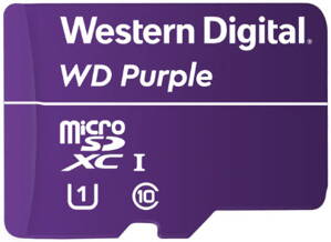 128 GB . microSDXC karta WD PURPLE, Class 10 UHS-I pre IP kamery