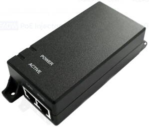 EZPSE60W, PoE injektor pre napájanie IP kamery a IP videovrátnika, 60W