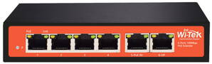 WI-PE51E, PoE extender/switch pre 4 IP kamery WI-PE51E, PoE extender/switch pre 4 IP kamery