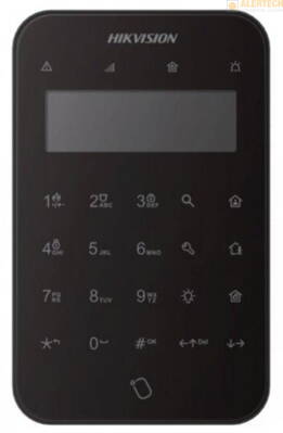 DS-PK1-LT-WE, dotyková bezdrôtová klávesnica s LCD displejom