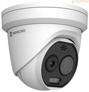HM-TD1228-2/G1/T3A, 2 obrazy z 1 kamery - termovízny (256x 192 pixelov, uhol záberu 90°x65,4°) + klasický (5MPx, uhol záberu 128°x75°), perimetrická ochrana, rozpoznanie človeka na 25,2m, meranie teploty od -20°C do 150°C, funkcia varovania pred požiarom