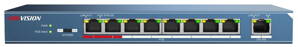 DS-3E0109P-E PoE switch pre napájanie IP kamier a IP videovrátnika