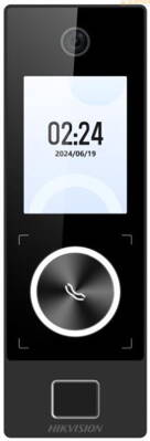 DZK1T323MBFWX-E1,  2.4" nedotykový displej, prístupy: rozpoznanie tváre, čip alebo karta, odtlačok prsta, bluetooth, aplikácia v smartfóne, fyzické tlačítko na zvonenie, otváranie 1 dverí, komunikácia cez internet