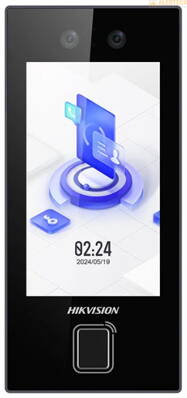 DZK1T344MBWX-E1,  4.3" dotykový displej, prístupy: rozpoznanie tváre, čip alebo karta, PIN kód, bluetooth, aplikácia v smartfóne, fyzické tlačítko na zvonenie, otváranie 1 dverí, komunikácia cez internet