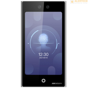 DZK1T673DWX, 7" dotykový displej, prístupy: rozpoznanie tváre, čip alebo karta, PIN kód, aplikácia v smartfóne, po pridaní doplnkového modulu aj QR kód, odtlačok prsta a bluetooth, displejové tlačítko na zvonenie, otváranie 1 dverí, komunikácia cez in