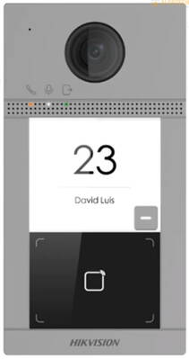 DZKV8113-WME1, prístupy: čip alebo karta, aplikácia v smartfóne, 1 x fyzické tlačítko na zvonenie, otváranie 2 dverí, komunikácia cez internet