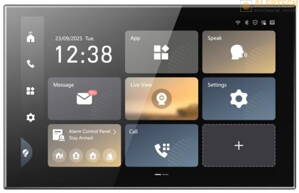 DS-KH9570-WTE1, 10" LCD dotykový monitor, unifikovaný smart panel pre ovládanie dverných jednotiek, alarmu, ozvučenia a automatizácie objektu, možnosť WIFI pripojenia, operačný systém ANDROID