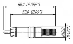 NYS373-2 červený konektor REAN (Neutrik) RCA-M