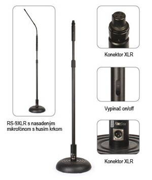 RS-9XLR – mikrofónny stojan s konektorom XLR