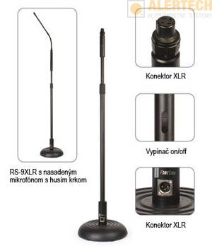 RS-9XLR – mikrofónny stojan s konektorom XLR