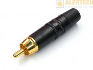NYS373-0 čierny konektor REAN (Neutrik) RCA-M