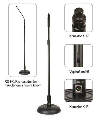 RS-9XLR – mikrofónny stojan s konektorom XLR