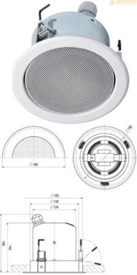 DL 20-130/T-EN54 stropný reproduktor pre evakuačné hlásenia