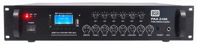 PAA2406 - 6-zónová rozhlasová ústredňa