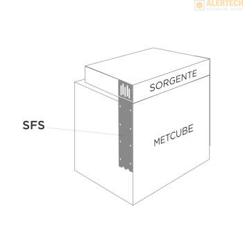 METSFS - držiak pre montáž audio zdroja nad METCUBE